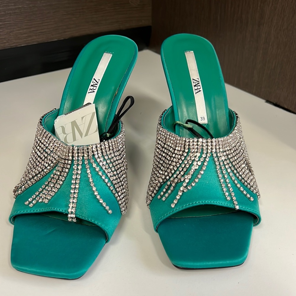 Glam, dazzling jewels heels, sandals